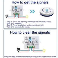 RF 433MHz Wireless Light Switch Mini Round Button Wall Panel Switch Remote Control 220V 110V 10A Relay Controller For LED Lamp - Image 5