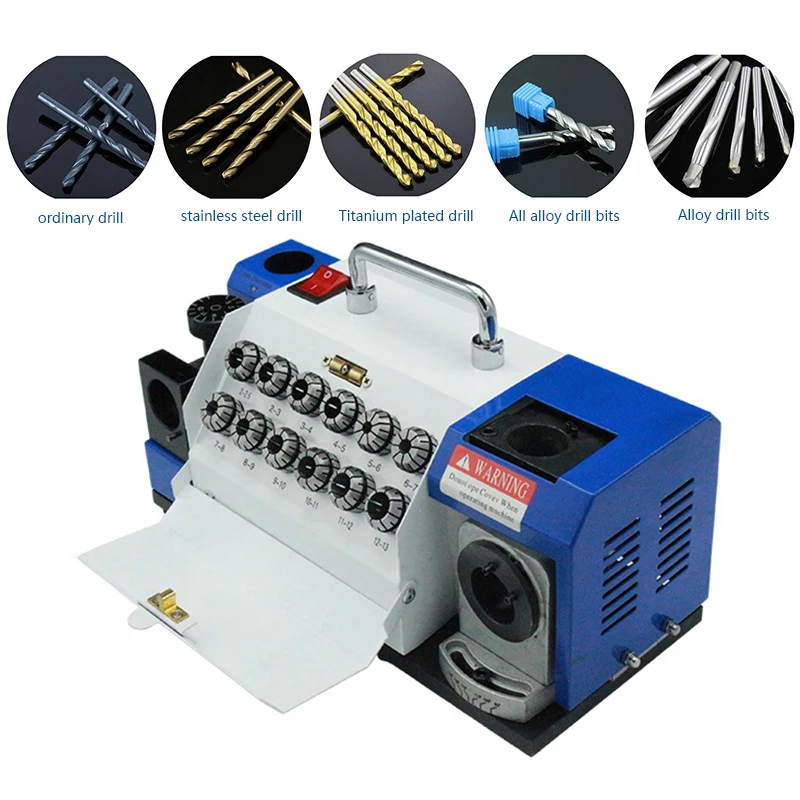 HY-13 Portable Electric Drill Bit Grinder 220V/180W Automatic High-Precision Integrated Drill Bit Sharpener/Grinder 2