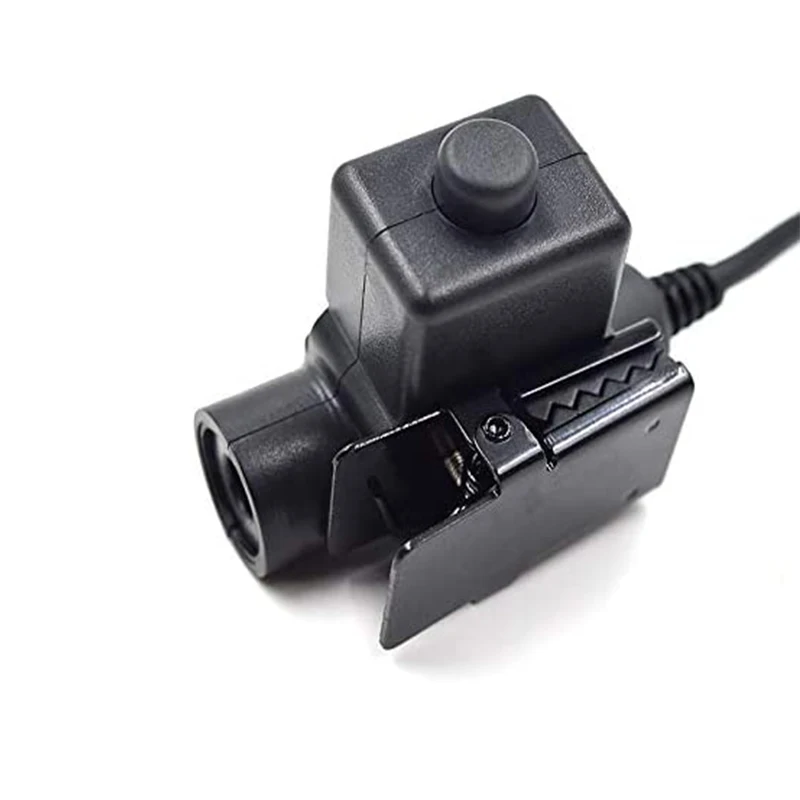 RISENKE-Z Tactical U94 PTT Adapter,Compatible with Baofeng UV-9R,BF-9700,Two Way Radio,Walkie Talkie,Cable Plug Headset,Earpiece