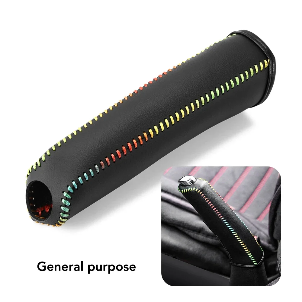 Leather Universal Car Handbrake Cover Enhanced Grip, Durable Protection- Car Interior Accessories and Stylish Handle Sleeve Case