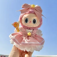 17cm Cute Baby Clothes Accessories For Korea Kpop Exo Labubu Idol Dolls Skirt Doll Clothes Clothing Fans Overalls 1