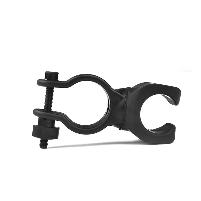 Fahrrad-Frontlichthalterung, Taschenlampenhalter, Radfahren, Fahrradlicht, Taschenlampe, Clip-Halterung, 360-Grad-Drehung, mit rutschfestem Gummeständer – Detail 9
