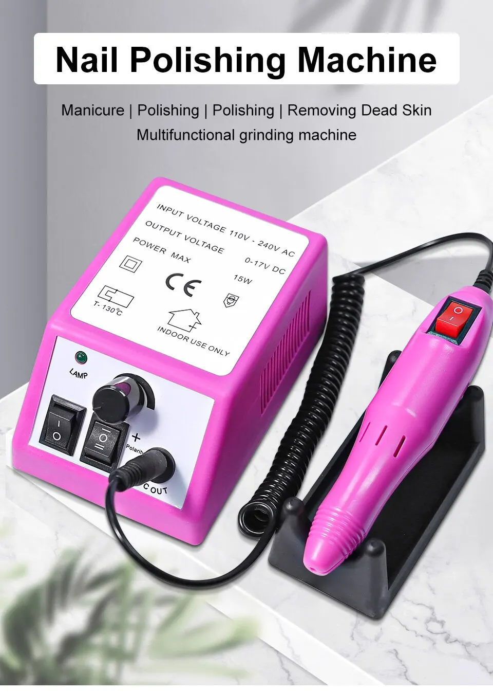 20000rpm Professional Nail Drill Machine Electric Nail File for Manicure Nails & Toenail Manicure Nail Art Pedicure File Tools