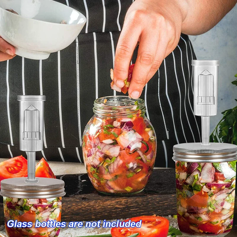 86mm/70mm Wide Mouth Jar Fermentation Lid and Airlock For Preserving Brewing