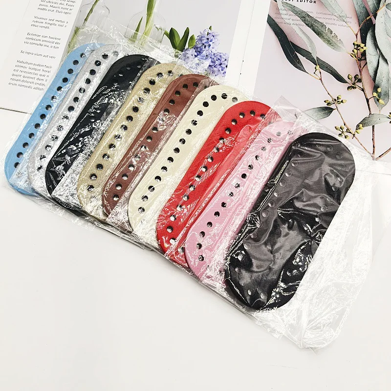 6개 혼합 색상 DIY 뜨개질 실 가방 베이스 패널, 가방 하드웨어 액세서리, 수제 가방 베이스 패드, 지갑 제작 재료 키트, 크로셰 가방, 수제 지갑 베이스(14.5)에 적합 S004246