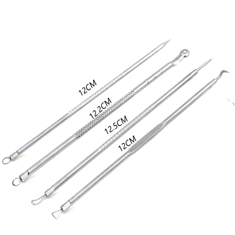 4Pcs Blackhead Remover Acne Needle Facial Cleansing Acne Extractor Remove Blackhead Pores Cleaning Tools 6