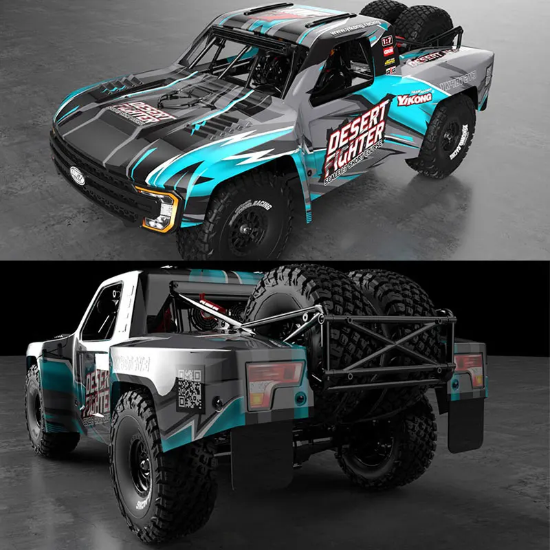 Yk4072 Df7 V3 1/7 Desert Short Truck Off Road 6s Rc Remote Control Model Vehicle Electric Brushless 4wd 6