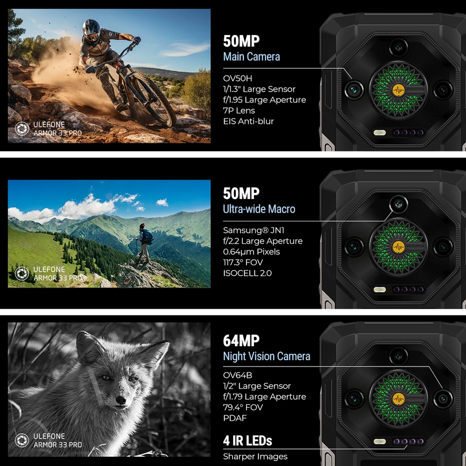 Ulefone Armor 33 Pro Rugged Smartphone 5G 512GB
