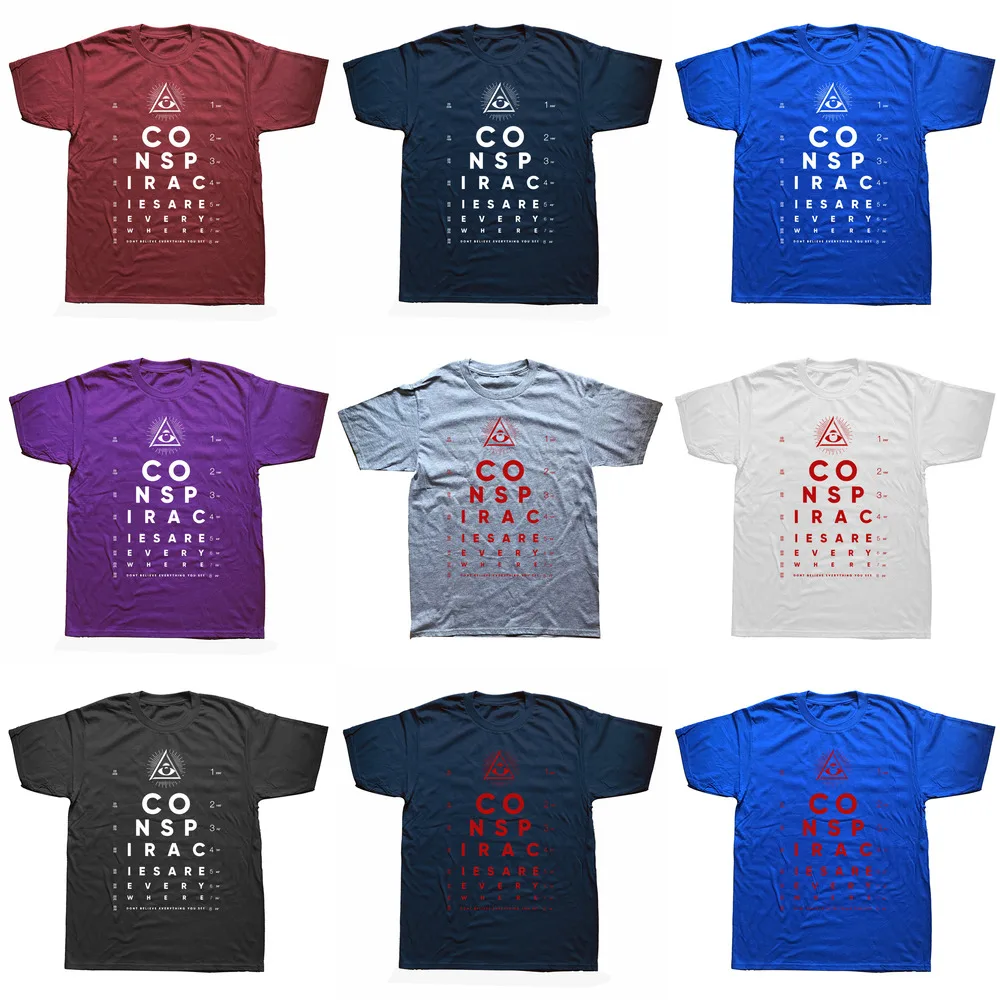 Magliette divertenti con grafico dell'occhio onniveggente, grafiche in cotone, streetwear, a maniche corte, regali di compleanno, stile estivo, t-shirt da uomo_voghion.com
