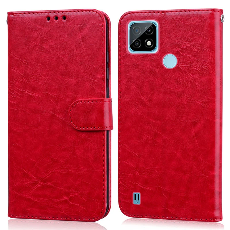 For Realme C21Y Case Silicone Back Cover Wallet Flip Case For OPPO Realme C21Y Case RMX3261 Coque C 21Y Leather Phone Cases 3