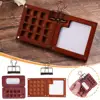 8/15Girds Empty Wooden Watercolor Palette Portable Mini Travel Watercolor Walnut Wood Paint Box Tray Box Art Painting Art Supply 1