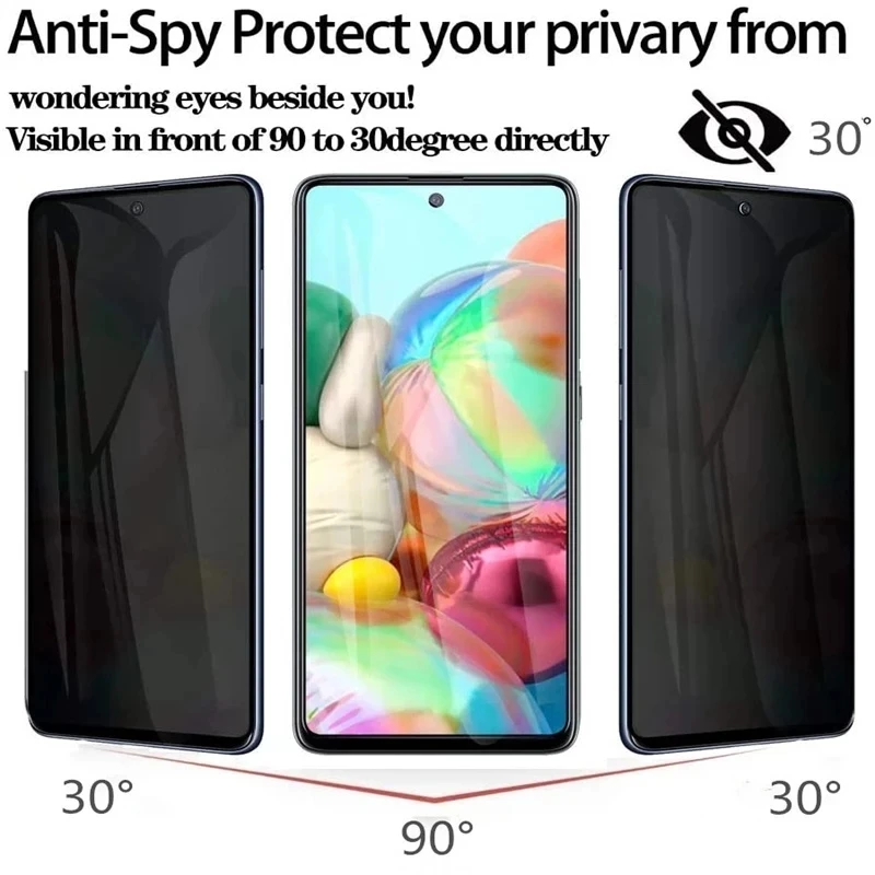 Enhanced 3D Privacy Screen Protectors - Anti-Spy Protective Glass