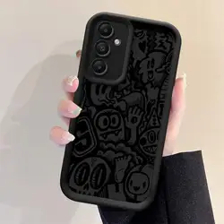 Super Cool Black Graffiti Soft Cover Phone Case - Galaxy A32 4G (UUANA01)