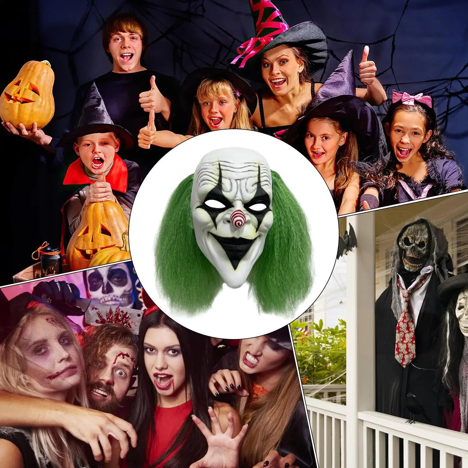 Glowing skeleton joker features