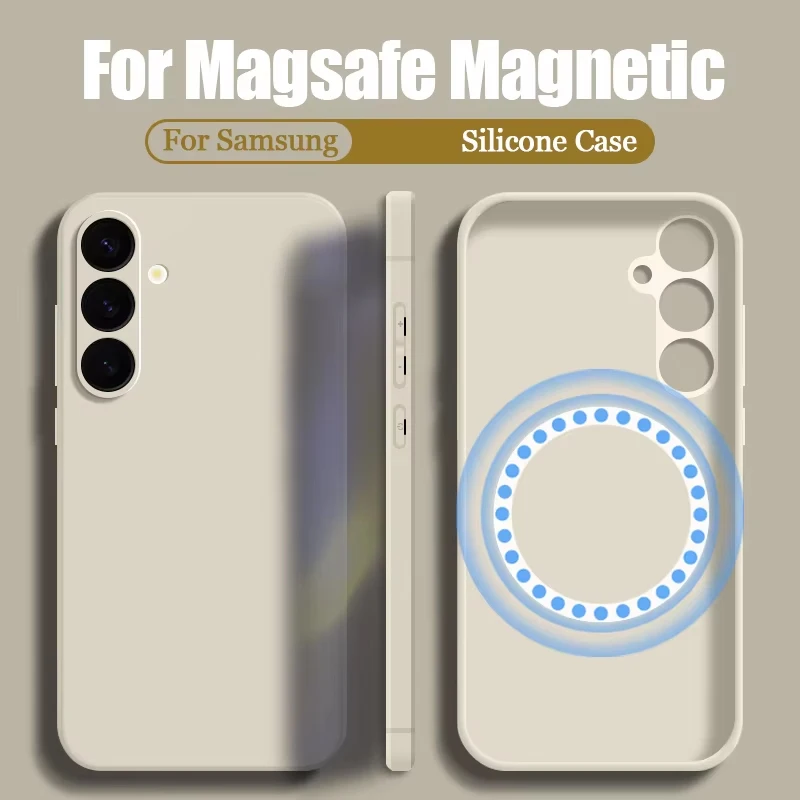 Magnetic Liquid Silicone Phone Case with Magsafe Wireless Charging Compatibility