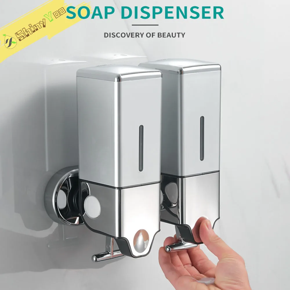 เครื่องจ่ายสบู่อาบน้ํา ครีมนวดผม เครื่องจ่ายแชมพู ติดผนัง จําหน่ายคู่มือสําหรับโรงแรม ห้องน้ํา บ้าน 1