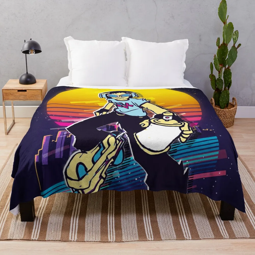 Jet Set Radio - Beat * 80S Retro * Coperta Da Picnic Per Coperte Invernali Del Venerdì