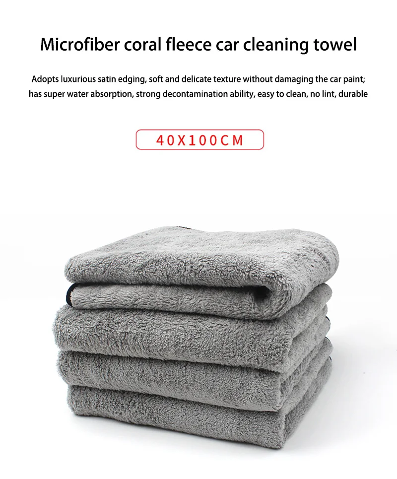 Car Microfiber Towel Wash Accessories Super Absorbency Car Cleaning Cloth Premium Microfiber Auto Towel One Time Drying