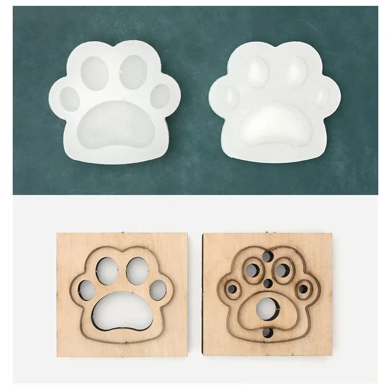 Dog Paw Cutting Die Modeling Mold Vegetable Leather Punch Blade Rule Cutting Mold Wood Die Cutter Leather Paper Crafts Tools