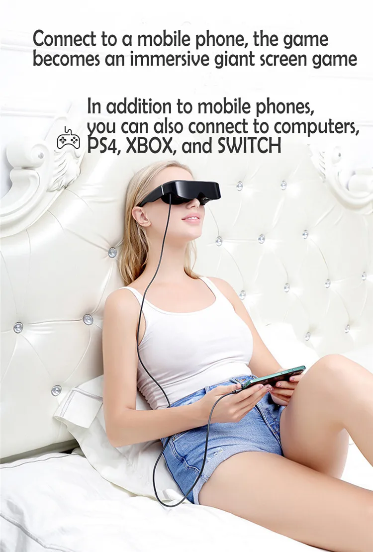 China Best Price 3d Vr Metaverse Glasses To Watch Free Video Japan Girl Glass Magnifier Movie Screen