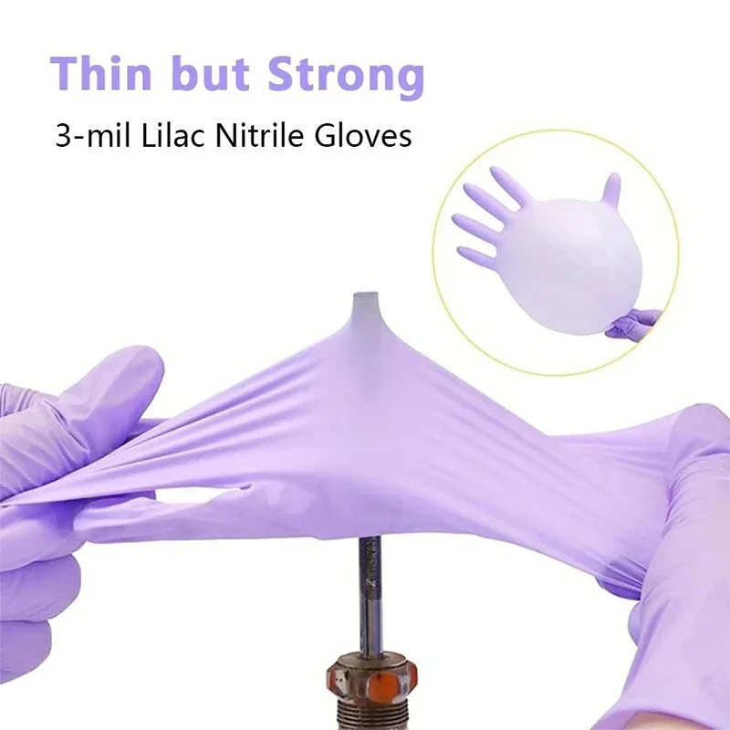 Gants Nitrile Jetables Jaunes et Bleus Lot 10/20 PCS Tailles S M L XLL