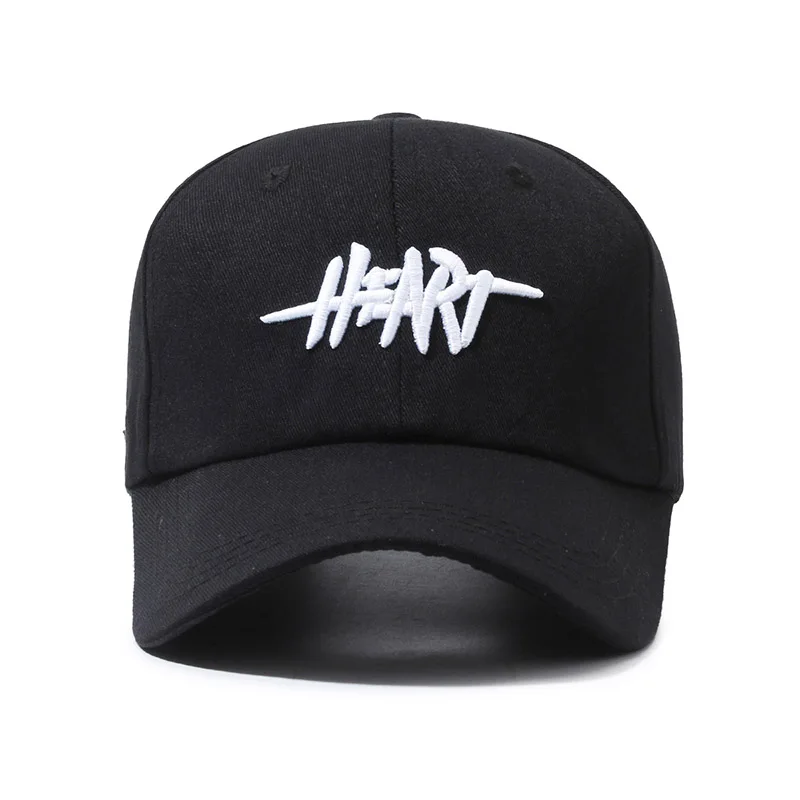 3D Embroidered "HEART" Text Baseball Cap 2