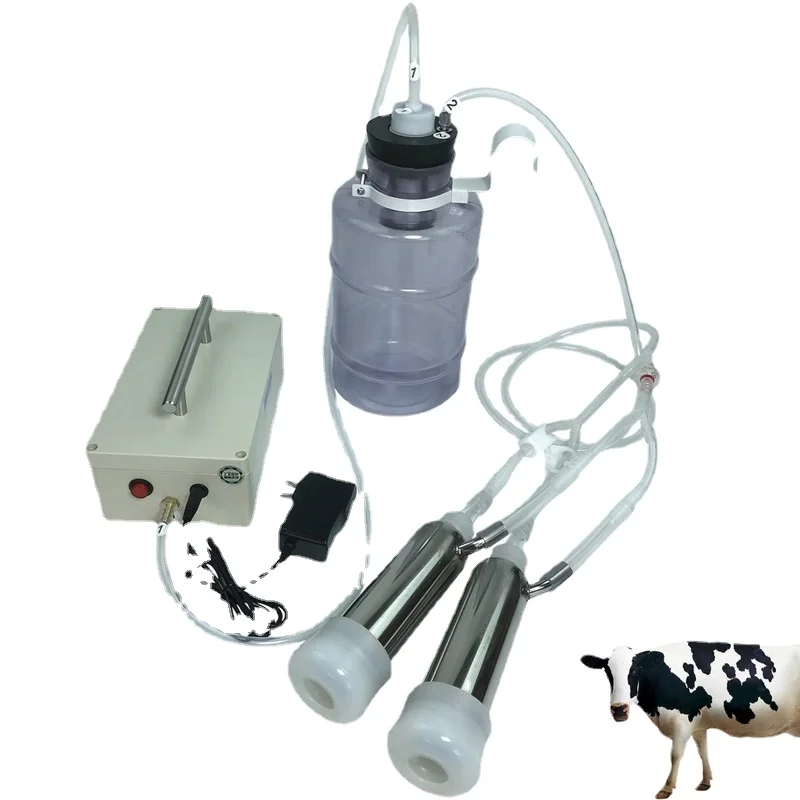 Details about   Electric Milking Machine Cow Goat Sheep Milker Dual Vacuum Pump Bucket Food Safe 