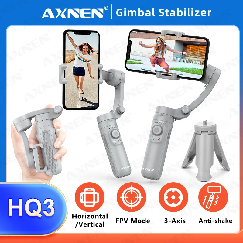 3軸ハンドヘルドジンバル,スタビライザー,防振,ビデオ録画,samsung