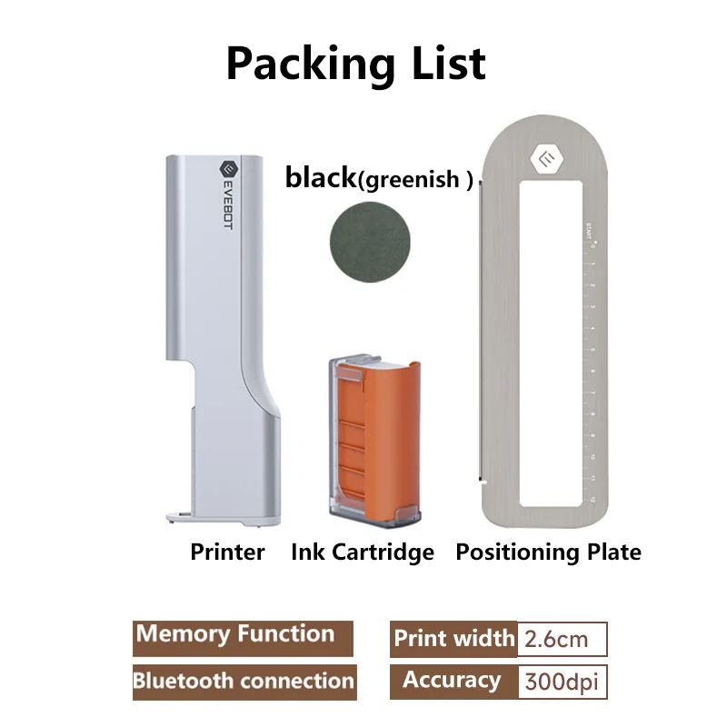 EVEBOT プリントペン 食品専用ハンドヘルドプリンター パン コーヒー