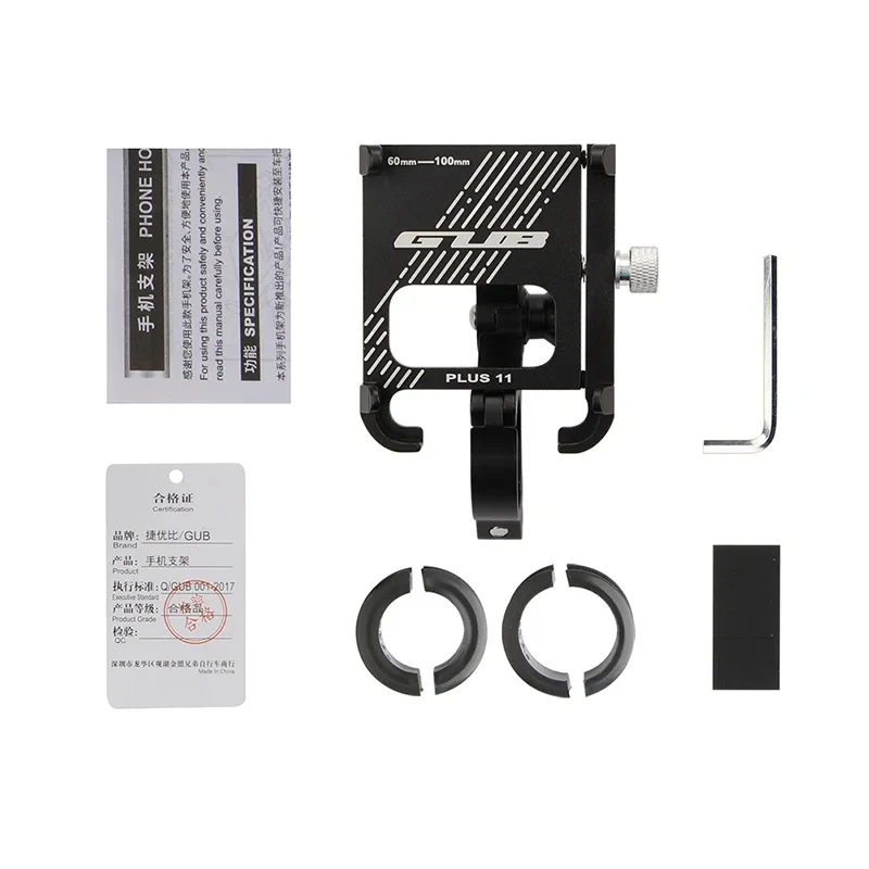 Bicycle Accessories Bicycle Bracket GUB PLUS 11 Rotatable Bicycle Phone Holder For 3.5-6.8 inch Smartphone Adjustable For MTB Road Bike Motorcycle Electric Bicycle