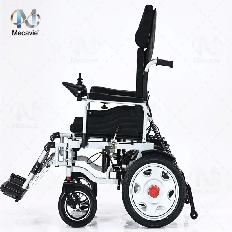 Nuova Sedia a Rotelle Elettrica Pieghevole con Sistema di Frenatura EABS, Regolazione a 160 Gradi, Adatta per Anziani e Disabili - immagine 5