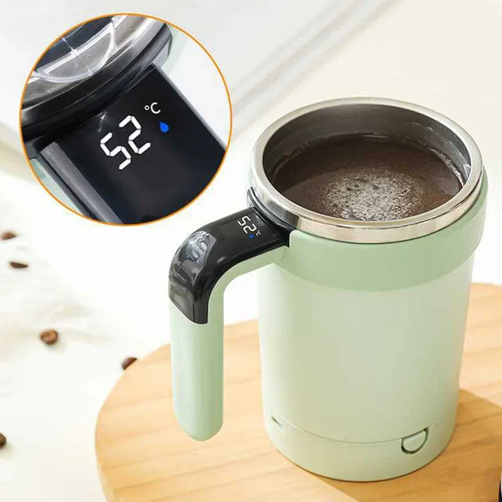 Automatic Detachable Mixing Coffee Cup Intelligent Temperature Measuring Usb Rechargeable Mug Warm Coaster Magnetic Cup lijiao