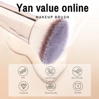 MAANGE 2 pièces ensemble de pinceaux de fond de teint pour crème liquide poudre Contour polissage mélange correcteur visage brosse outils de maquillage cosmétique 4