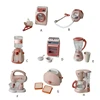 Electric Kitchen Appliance Toy for Girls with Sound & Light Simulation Coffee Maker/Toaster Kitchen Toy Motor Skill Toy 6