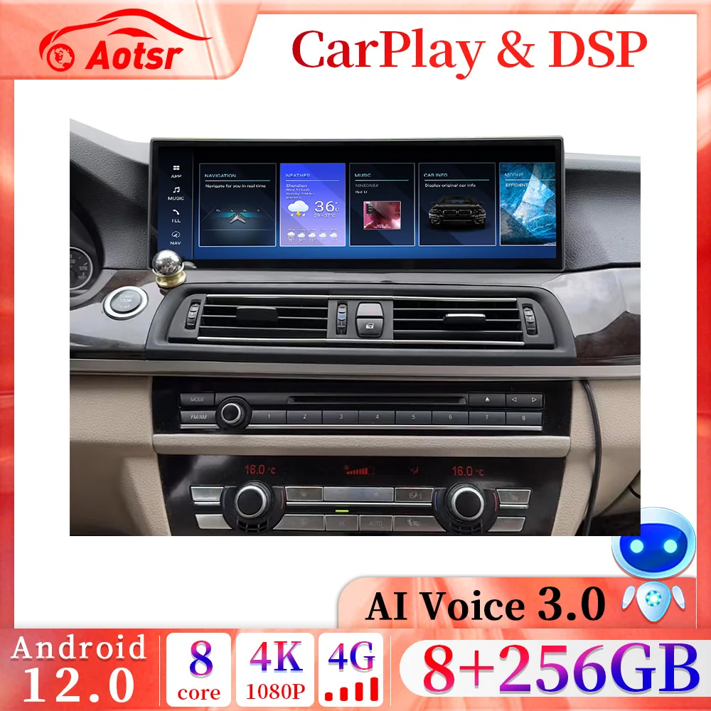 Bmw 5gtbmw 5 Series F10 F11 F12 Android 12 Gps Car Multimedia Player 14.9