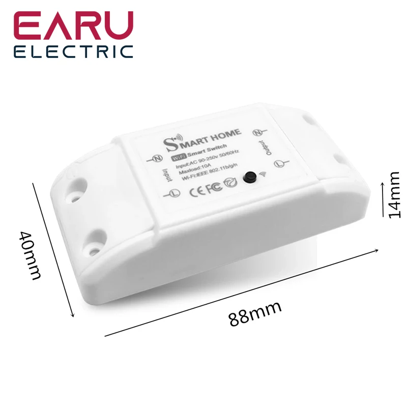 Earu EASS-EWE 10A Tuya eWeLink ZigBee Smart Home WiFi Timer LED Light Controller Module Wireless Remote Switch LED Light Controller Module with Alexa Google Home - Image 2