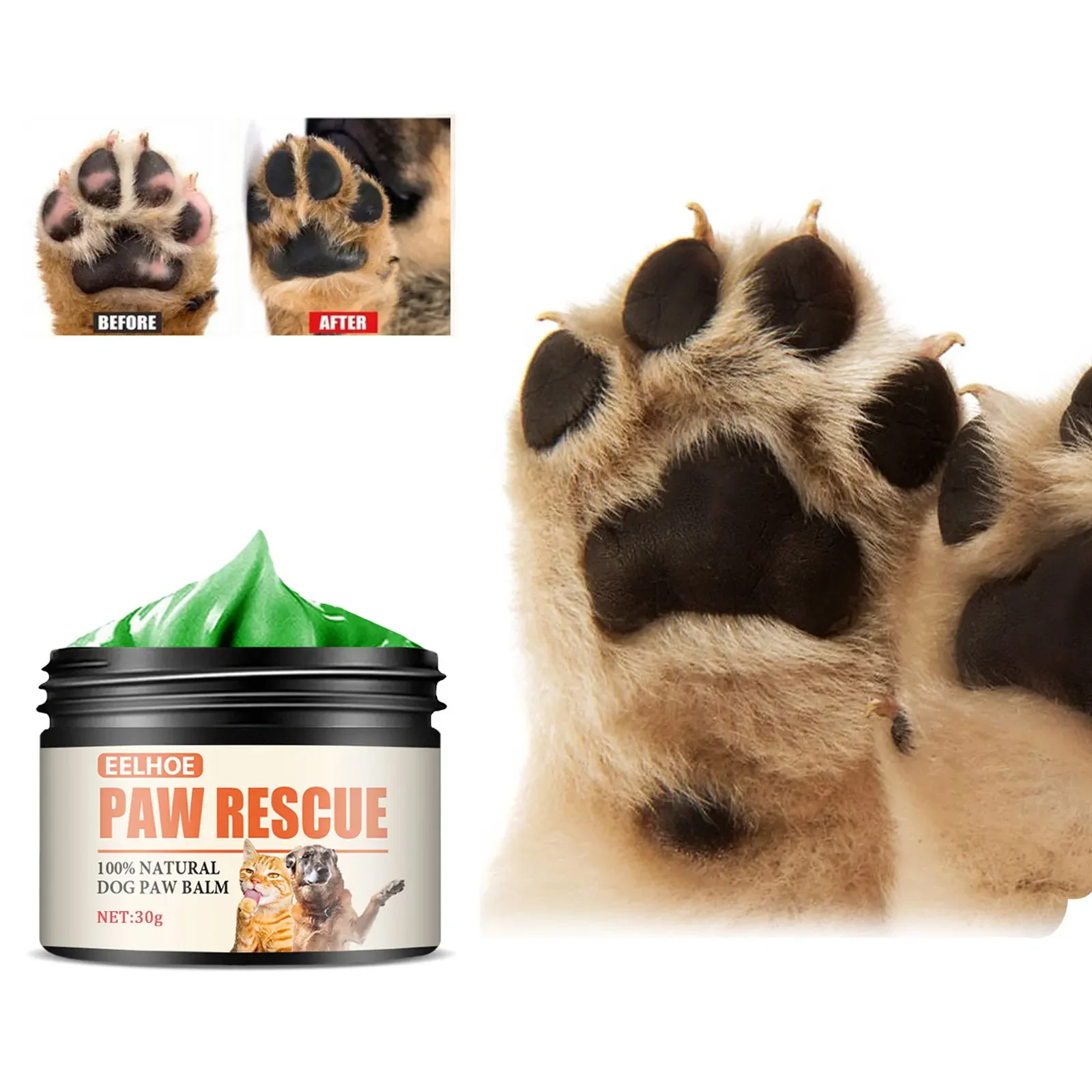 

Pet Paw Care Cream Dog Paw Cleaner Foot Nose Moisturizer Protection Anti Crack Prevent Dry Winter Lick Safe Soother Cat Paw Wax