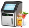Nugget Ice Makers Countertop - 44lbs per Day Ice Machine with Self-Cleaning, Timer Pebble Ice Maker with Soft Chewable Ice, One- 1