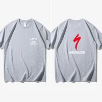 Trendy Brand Cycling Light-colored Pure Cotton Short-sleeved Summer Fashion Quick-drying Sports Short-sleeved Unisex 2