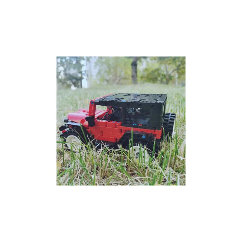 

Moc-126715 Mini Jeep Electric Remote Control Electronic Paper 375pcs Building Blocks Stitch Toys For Adults Kids Boys And Girls