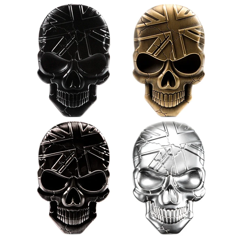 3D Metal Skull Autocollant de Voiture & Autocollants de Moto 7