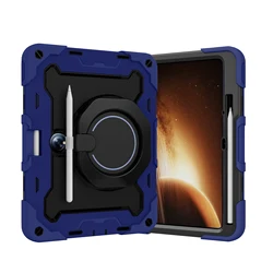 Ultra-Durable Rugged Tablet Case with 360° Rotating Handle and Stand for OnePlus Pad 2023 (Case Only-Dark Blue)