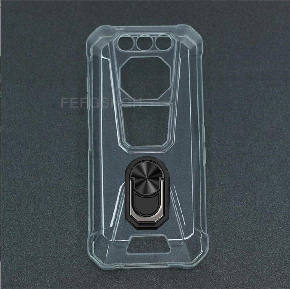 For FOSSiBOT F106 Pro 6.58" 2024 F106Pro FOSSiBOT F106 Pro Back Ring Holder Bracket Phone Cover TPU Soft Silicone Case 3