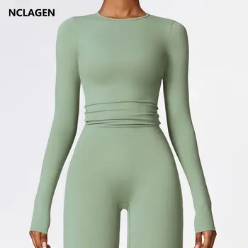 NCLAGEN Long Sleeve Yoga & Fitness Top 1