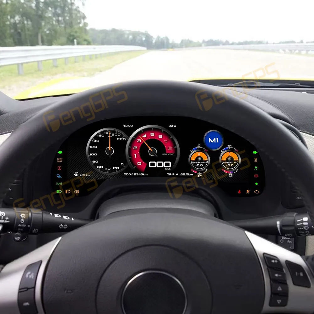 Panel de Instrumentos Digital LCD para Chevrolet Corvette 2005-2013, Velocímetro, Odómetro, Pantalla de Tablero 4
