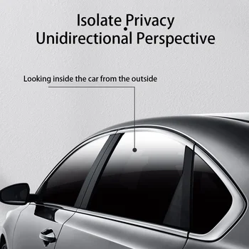 50cmx3/6m Car Window Privacy Tint Film Auto Vinyl Anti Look Glass Sticker Foils Ceramic Summer Solar UV Protector Mirror Films 2