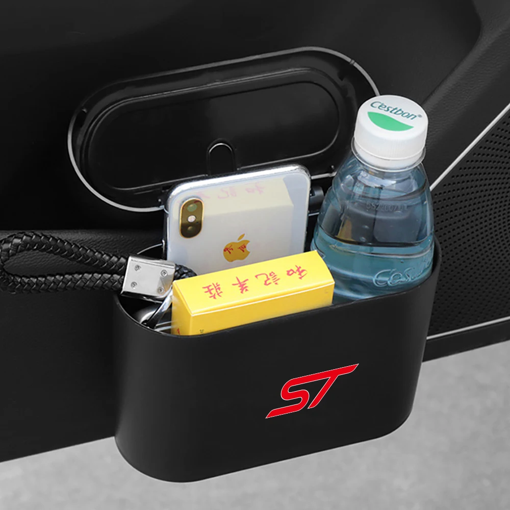 Car Hanging Trash Bin Storage Box For Ford Fiesta Ranger Focus Mk2 3 4 Kuga Mustang S-MAX Transit Mondeo Fusion Escort