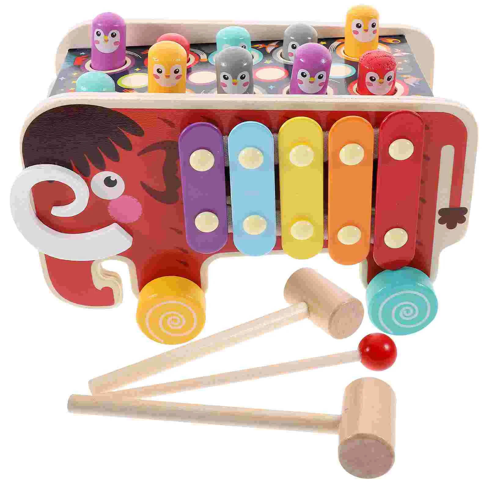 Hammer Toy Bench Pounding Wooden Toys Ball Xylophone Peg Montessori
