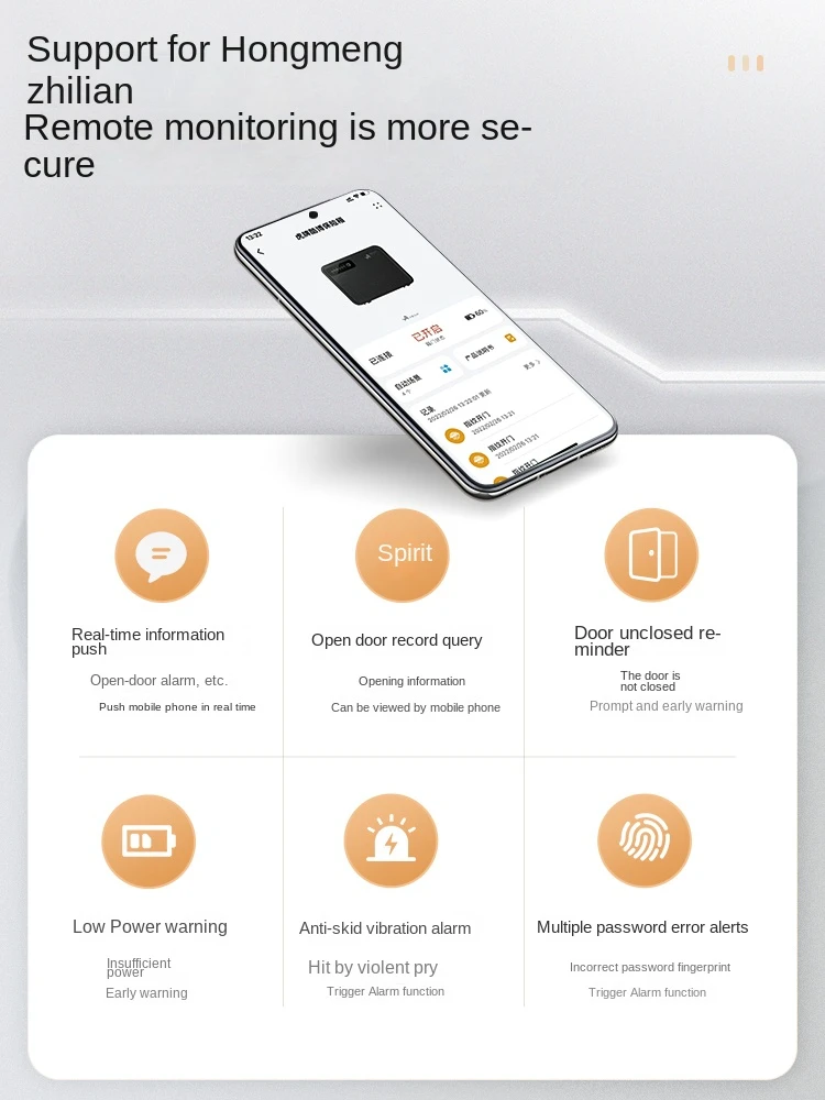 Fingerprint Safe Digital Safety Safe Box Password Anti-theft Fingerprint  Invisible Office Jewelry with Lock Alarm Cabinet