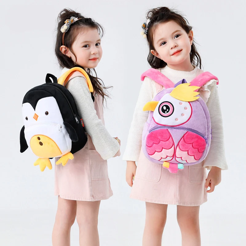 

2022 3D Cartoon Owl School Bags for Girls Soft Children Bag Kindergarten Toddler Kids School Backpack Rabbit Boys Cute Mochilas